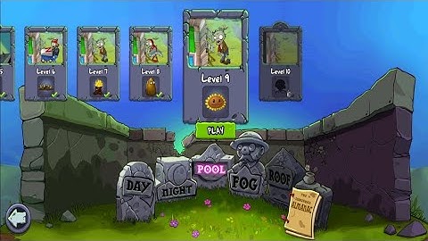 Walkthrough Plants Vs Zombies - Pool Level 9 ( Adventure 1 )