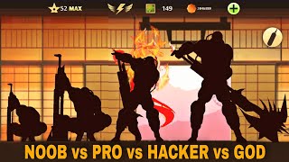 Shadow Fight 2 NOOB vs PRO vs HACKER vs GOD All Titan Form