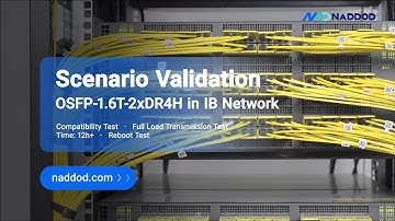 1.6T InfiniBand Transceivers Full Load Testing | NADDOD