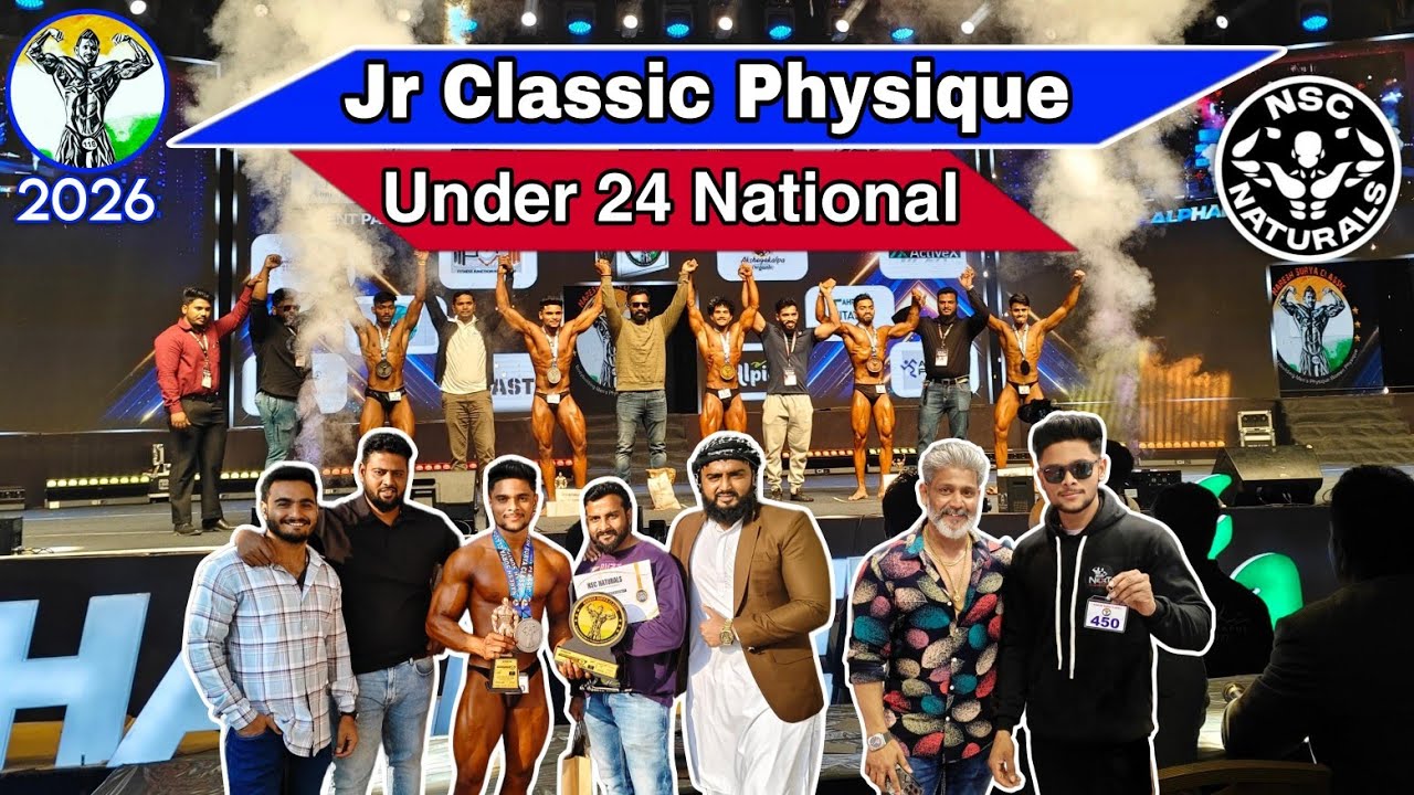 Naresh Surya Classic 2026 | Naturals Jr Classic Physique 🏆🥈| Hyderabad Vlog #national #hyderabad 