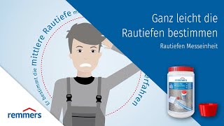 Ganz leicht die Rautiefen bestimmen - Rautiefen Messeinheit