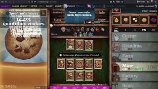 Cookie Clicker Comp rules Endgame Speedrun WR 6d3h5min Highlights
