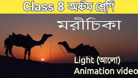 Light chapter class 8 in Bengali wbbse || আলো অষ্টম শ্রেণী Bose Scienc