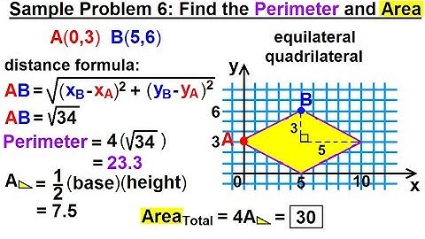 Geometry - Ch. 1: Basic Concepts (40 of 49)  Review Problem 6: Find Perimeter=? and Area=?
