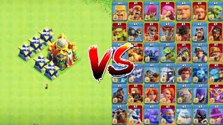 TH 16 + Builder Hut vs Every Troops of coc || !!!😱OMG😱!!! || TG Gaming⁴⁴⁴ || Clash of Clans #op