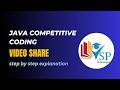 Video Share Coding Question in Java | Placement Logic Problem