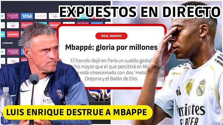💥 LUIS ENRIQUE DESTRUYE A MBAPPE en DIRECTO y EXPONE LA CRUDA REALIDAD del MADRID con EL FRANCES