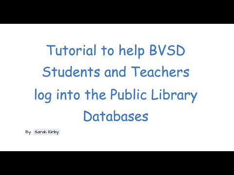 Student 1 Access through BVSD