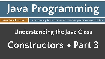 Learn Java Programming - Constructors Part 3 Tutorial