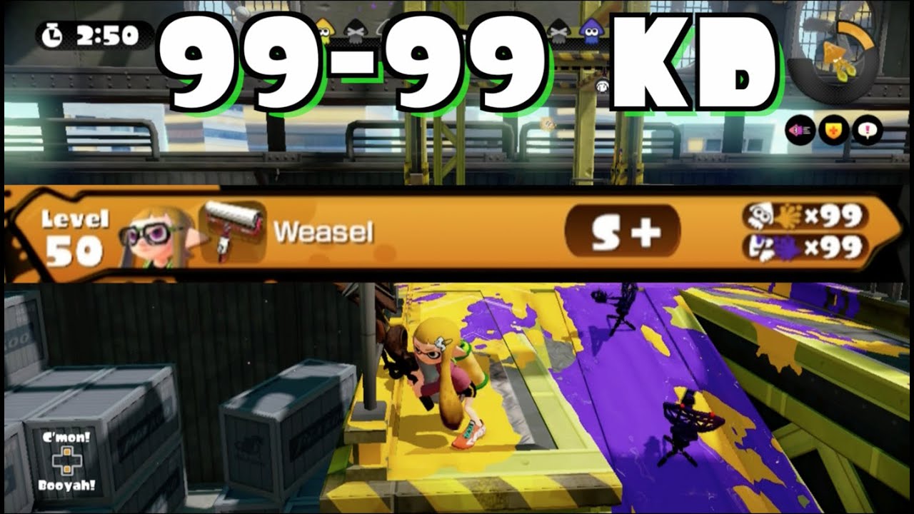 [Splatoon] Getting 99 Kills and 99 Deaths! (w/WesleyMK) - YouTube