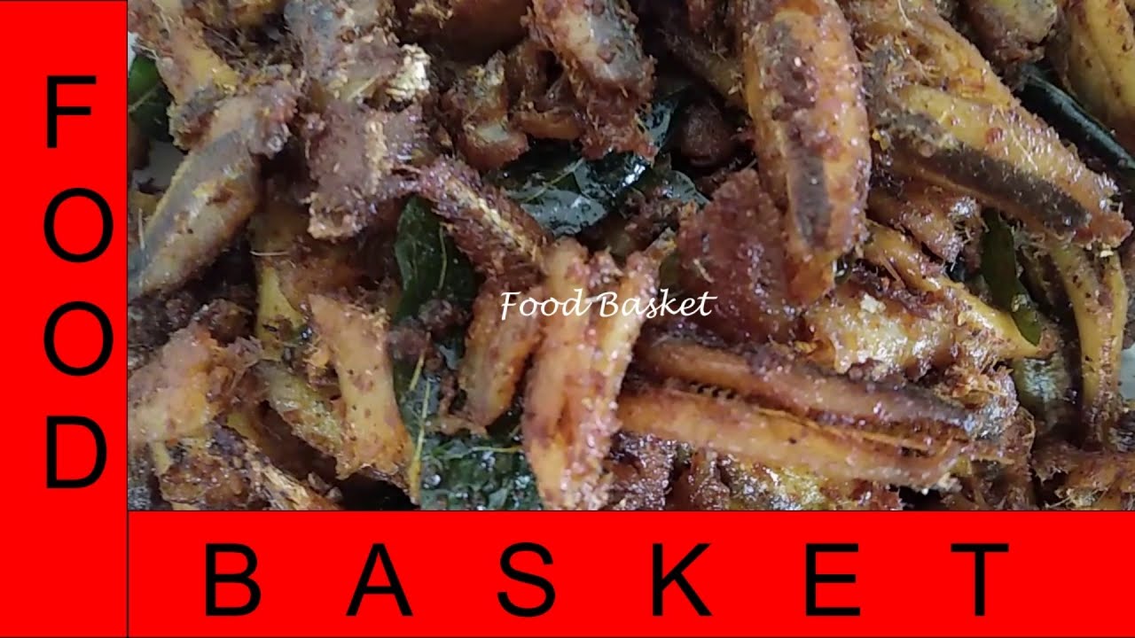 Kerala Style Netholi Fry Anchovy Fry recipe in Malayalam Netholi