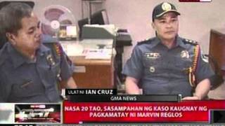 Qrt Nasa 20 Tao, Sasampahan Ng Kaso Kaugnay Ng Pagkamatay Ni Marvin Reglos