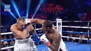 WHAT A KO JARED ANDERSON TURNS OLEKSANDR TESLENKOS LEGS TO JELLY WITH THUNDEROUS KO (HIGHLIGHTS)