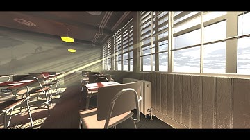 LUMINA Real time voxel Global Illumination with Sky Master volumetric lighting - Classroom B