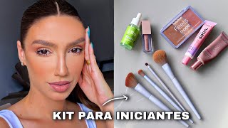 *MONTEI UM KIT DE MAQUIAGEM PARA INICIANTES SÓ COM BARATINHOS* e mostrei como usar cada produto!!!