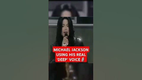 Michael Jackson using his deep voice 🗿 #shorts