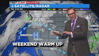 Weekend Warm Up With Weak Cold Front Sunday Night