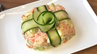 Salade de saumon || recette russe olivier