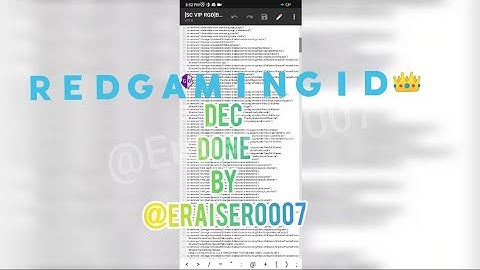 #REDGAMING ENCRYPTION REMOVING BLOCKERS WITH LASM || TUTORIAL 60 ||DEC BY @ERAISER0007 || @ERAISER