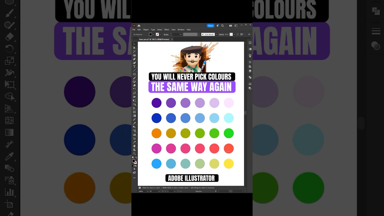 Easily Create Stunning Colour Palettes in Adobe Illustrator 2025 | Pro Designer Trick