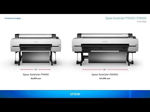 Epson Surecolor P10000 P20000 Youtube