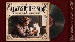 Always by Her Side: Women and Their Feline Companions | HD Colorized Photographs