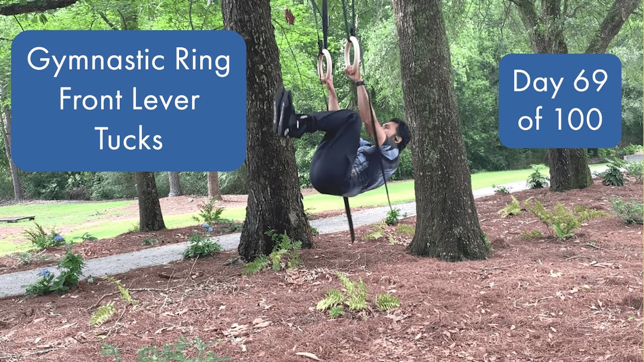 How To Do Gymnastic Ring Front Lever Tucks Core Strengthening YouTube