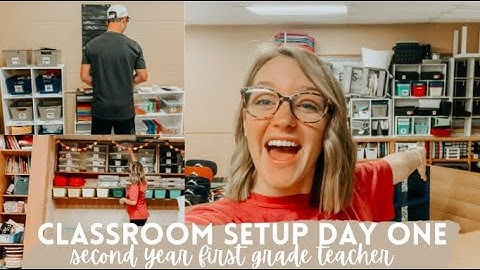 CLASSROOM SETUP DAY ONE | second year first grade teacher 2021-2022