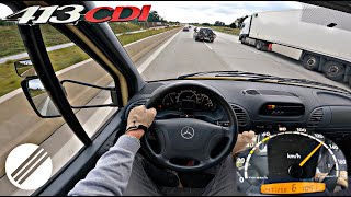 Mercedes-Benz 413 CDI Sprinter *Ambulance Camper* Top Seed Drive on German Autobahn🏎