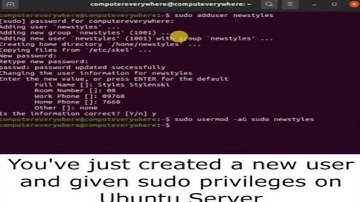 How to create a new user with admin privileges on Linux