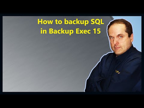 How to backup SQL in Backup Exec 15