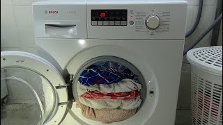 Quick wash 20 degrees BOSCH WAB28220 washing machine, 30 minutes program test example movie #354