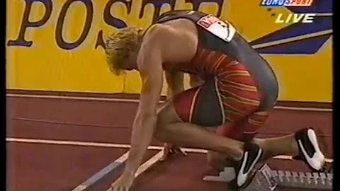 Mens  World Record Indoor  200m  Frankie Frederick...