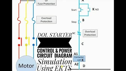 DOL STARTER CONTROL CIRCUIT &POWER CIRCUIT SIMULATION USING EKTS
