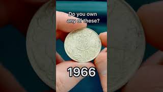 Silver 1966 Round Fifty Cent Coin - Australian 50c Worth Money