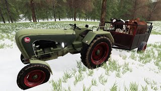 FS19 Mod | HATZ H340 & Old Cattle Trailer (The Hills Of Slovenia Map)