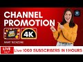 🔴Live YouTube Channel Promotion || Live Promotion || 1000 SUBSCRIBERS 2 मिनट में ले जाओ 💯🔥