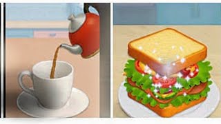 Sandwich and tea maker game| cooking game| kitchen set game |