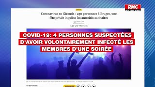 Covid-19: 4 personnes suspectées d'avoir volontairement infecté les membres d'une soirée