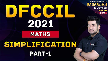 DFCCIL EXAM 2021 | MATHS | SIMPLIFICATION PART-1