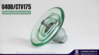 40Kn Tempered Suspension Gl Insulator U40B