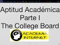 The College Board - Aptitud Académica I, Razonamiento Verbal