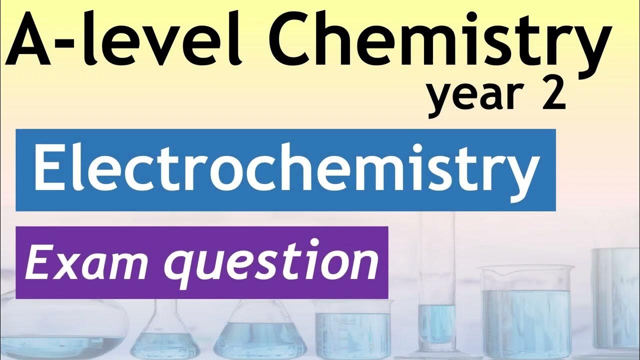 Alevel chemistry electrochemistry exam question YouTube