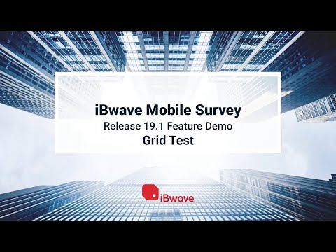 Mobile Survey Release 19.1 Feature Demo | Grid Test