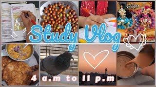 4 a.m to 11 p.m STUDY Vlog 🕊🔥 13 Hours Study | Rpsc 2nd Grade 2026 | 