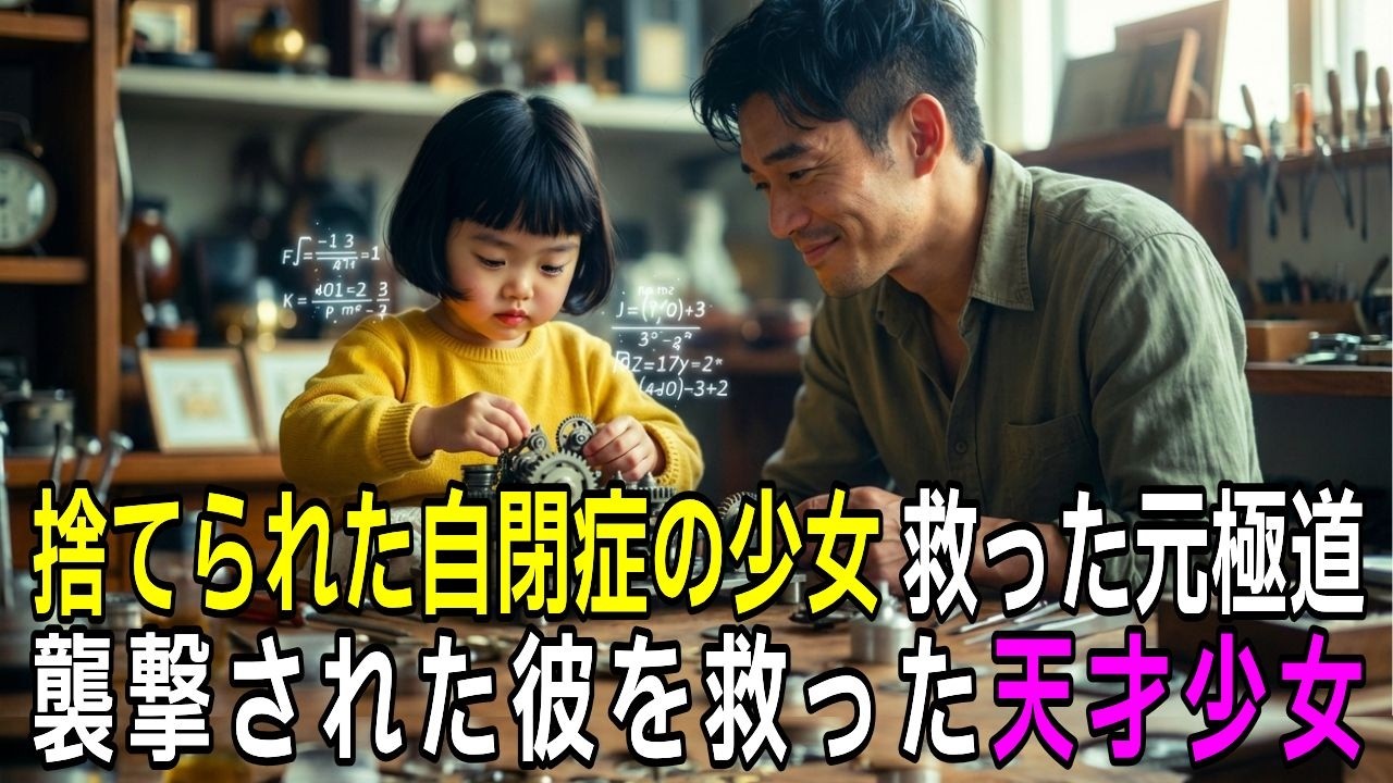 自閉症だと捨てられた少女を拾った元極道、命を狙われた直後に少女の天才的な才能が目覚め立場が逆転【感動する話】【朗読】