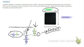 computing actual lengths from a scale drawing, Lesson 18