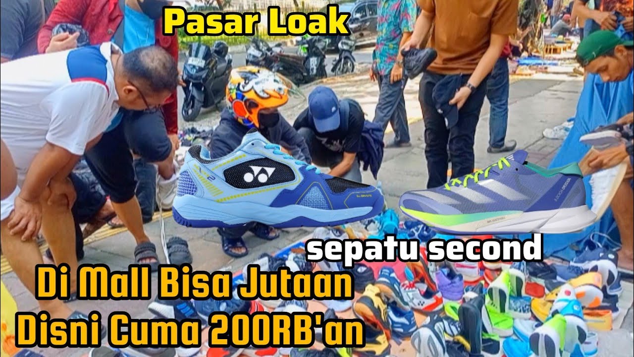 SEPATU MURAH HIGH QUALITY-ADIZERO ADIDAS NIKE JORDAN YONEX‼️Pasar Loak Kebayoran Lama