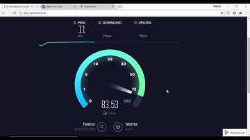 NBN HFC Network Speed Test 100/40 - Peak Time - Hybrid Fiber Coaxial - Telstra