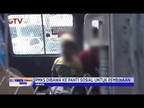 Razia PMKS di Menteng, Jakarta, Petugas Bawa ke Panti Kedoya untuk Pembinaan #BuletiniNewsPagi 08/11